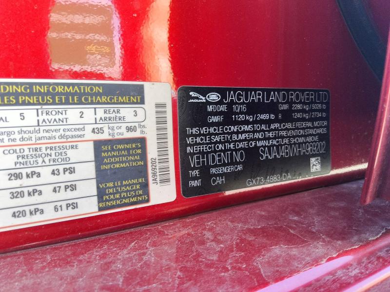 Auction sale of the 2017 Jaguar Xe, vin: SAJAJ4BVXHA969202, lot number: 56607186