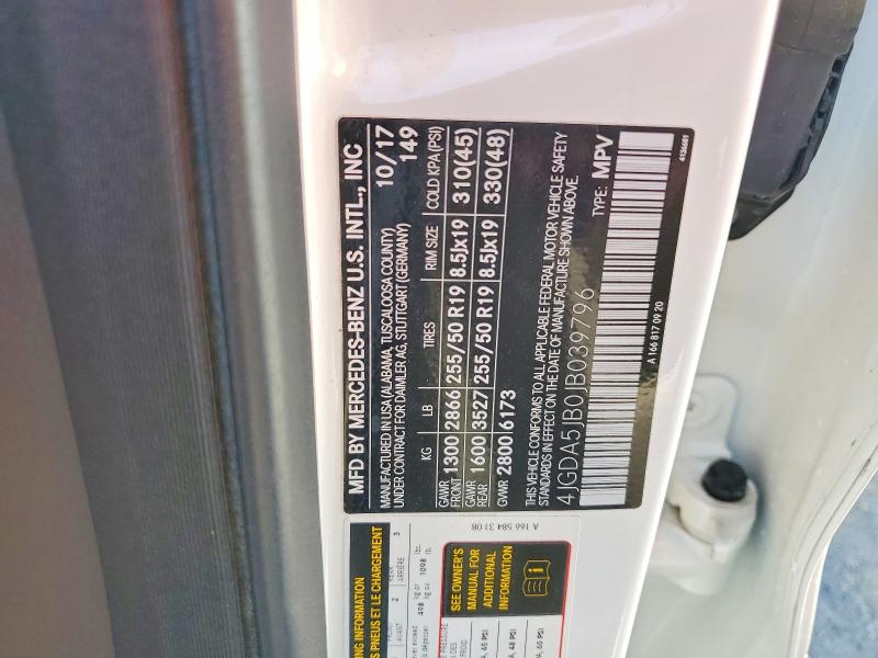 Aukcja sprzedaży 2018 Mercedes-benz Gle, vin: 4JGDA5JB0JB039796, numer aukcji: 57929936