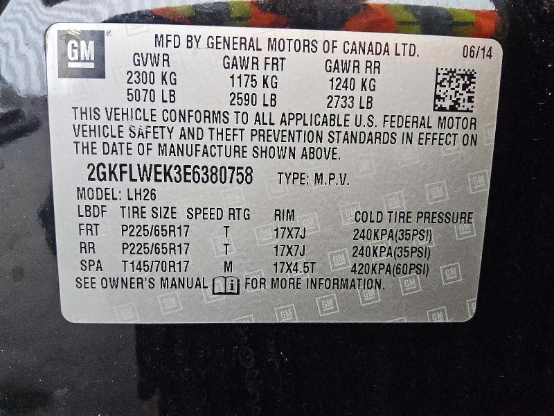 Продаж на аукціоні авто 2014 Gmc Terrain, vin: 2GKFLWEK3E6380758, номер лоту: 59290616