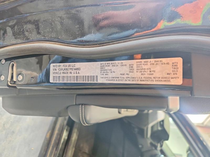 55855626 :رقم المزاد ، 1C4RJKBG7P8744863 vin ، 2023 Jeep Grand Cherokee مزاد بيع