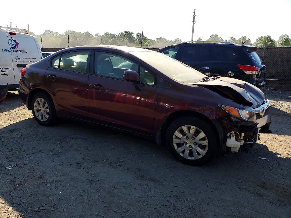 57325686 :رقم المزاد ، 19XFB2F54CE061737 vin ، 2012 Honda Civic مزاد بيع