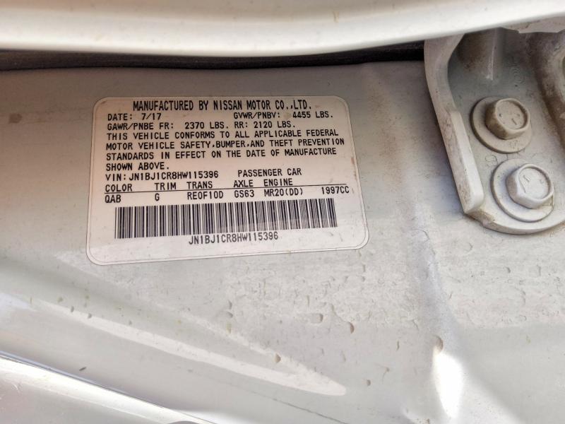 Продаж на аукціоні авто 2017 Nissan Rogue Sport, vin: JN1BJ1CR8HW115396, номер лоту: 58245716