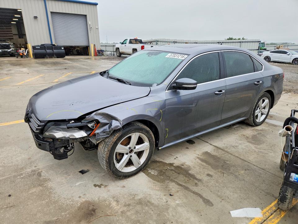Auction sale of the 2013 Volkswagen Passat, vin: 1VWBH7A33DC028217, lot number: 57031216