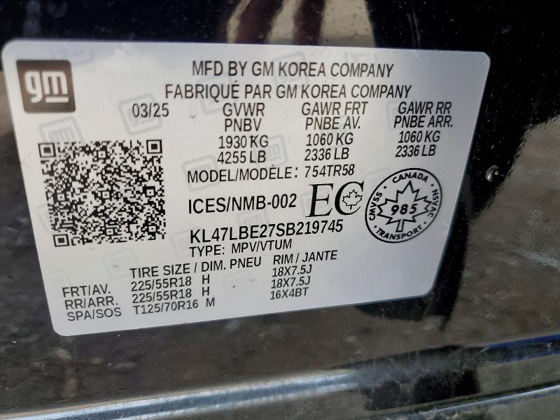 Продаж на аукціоні авто 2025 Buick Envista, vin: KL47LBE27SB219745, номер лоту: 56259856