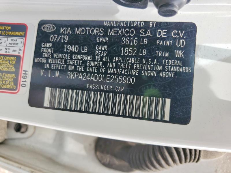 Продажа на аукционе авто 2020 Kia Rio, vin: 3KPA24AD0LE255900, номер лота: 55219376