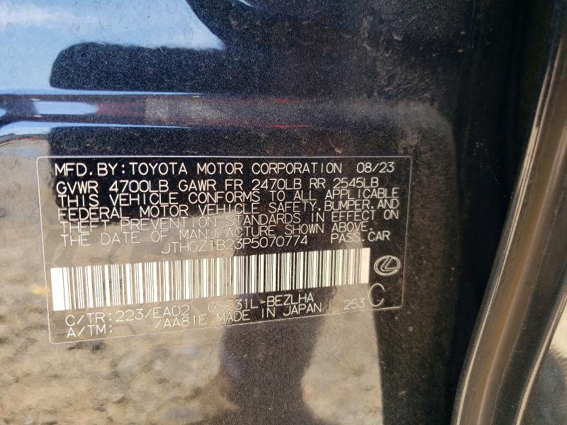 Продажа на аукционе авто 2023 Lexus Is 350, vin: JTHGZ1B23P5070774, номер лота: 57016036