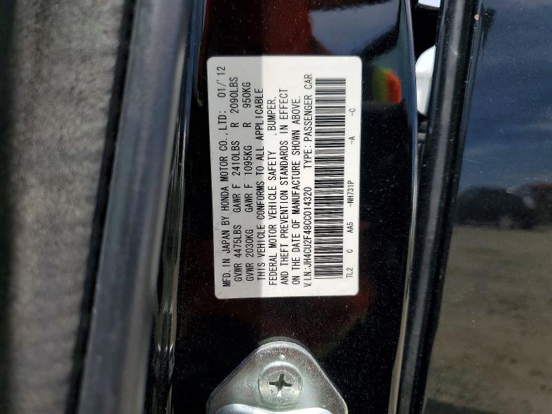Aukcja sprzedaży 2012 Acura Tsx, vin: JH4CU2F48CC014320, numer aukcji: 55799976