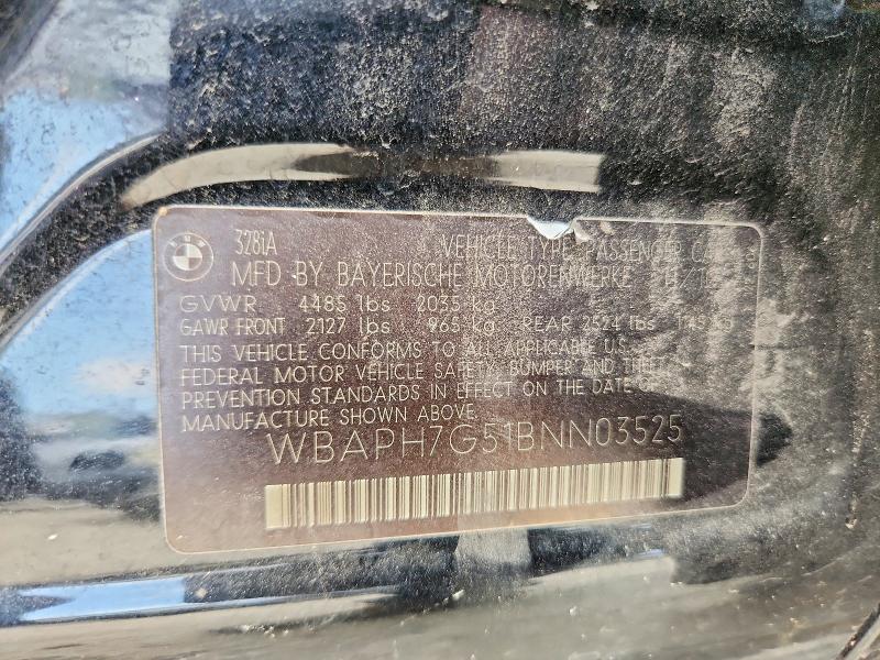 Продаж на аукціоні авто 2011 Bmw 328, vin: WBAPH7G51BNN03525, номер лоту: 57675066