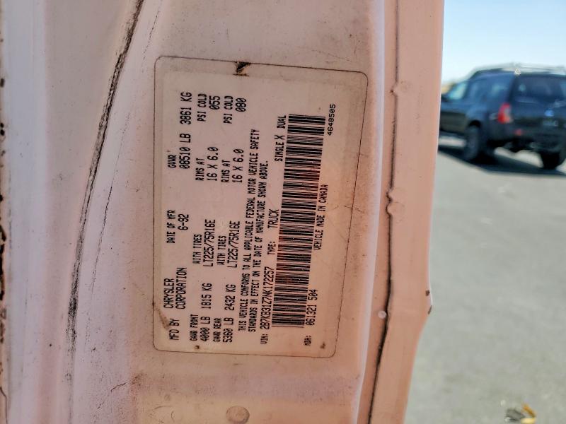 Продажа на аукционе авто 1992 Dodge Ram Van, vin: 2B7KB31Z7NK172257, номер лота: 58066306