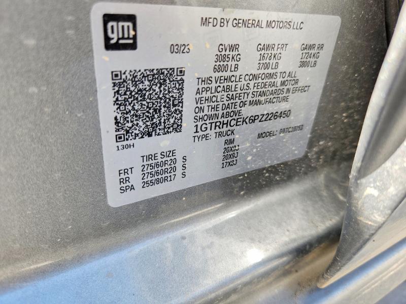Aukcja sprzedaży 2023 Gmc Sierra, vin: 1GTRHCEK6PZ226450, numer aukcji: 55856366