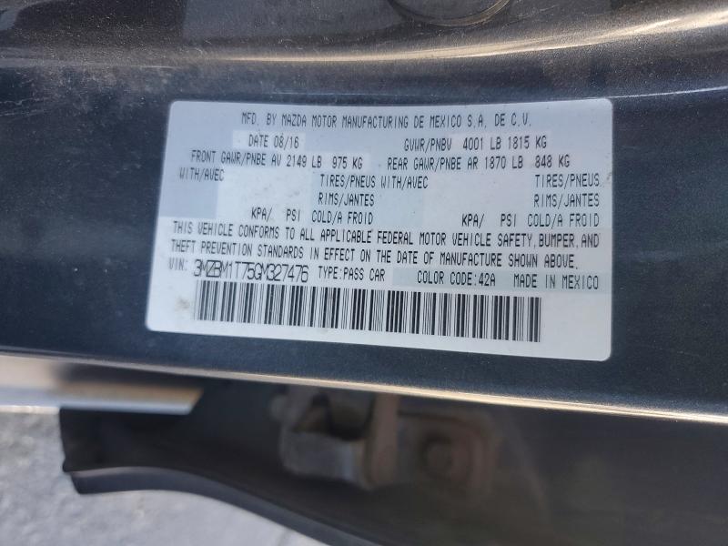 Продажа на аукционе авто 2016 Mazda 3, vin: 3MZBM1T75GM327476, номер лота: 56151116