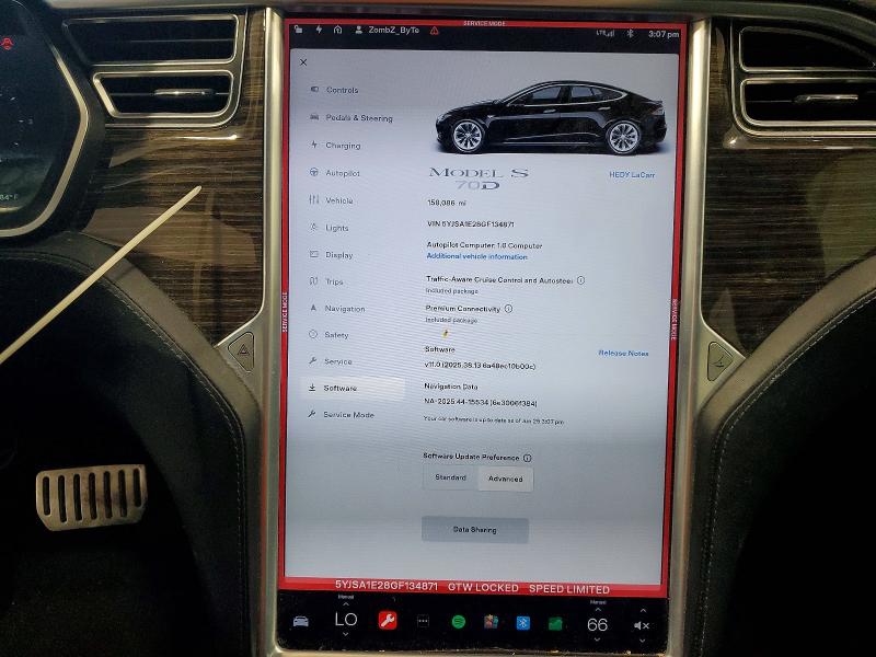 Продажа на аукционе авто 2016 Tesla Model S, vin: 5YJSA1E28GF134871, номер лота: 58069026