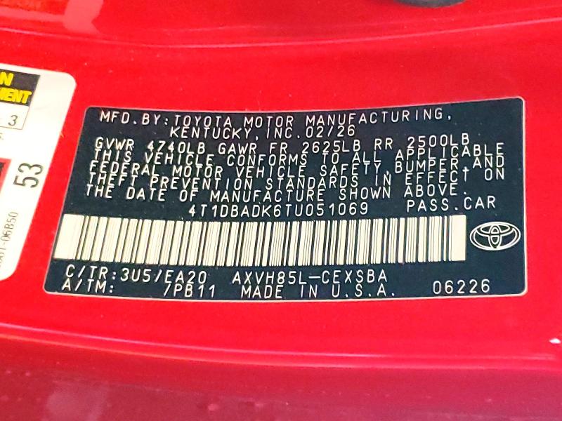 Продаж на аукціоні авто 2026 Toyota Camry, vin: 4T1DBADK6TU051069, номер лоту: 56299156
