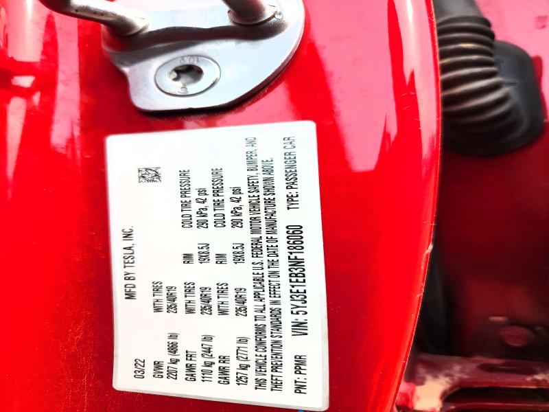 Продажа на аукционе авто 2022 Tesla Model 3, vin: 5YJ3E1EB3NF186060, номер лота: 55603466