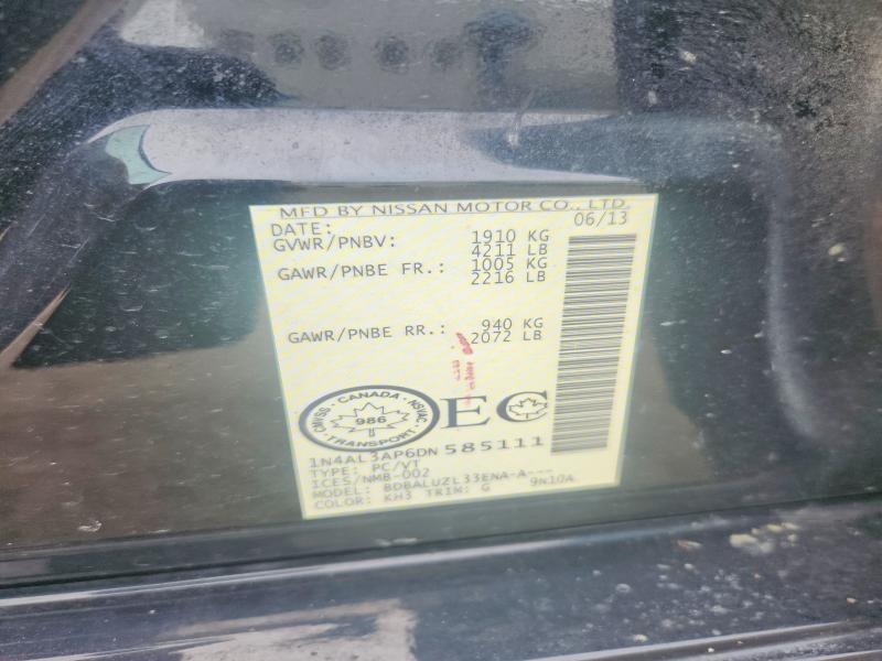Aukcja sprzedaży 2013 Nissan Altima, vin: 1N4AL3AP6DN585111, numer aukcji: 58536986