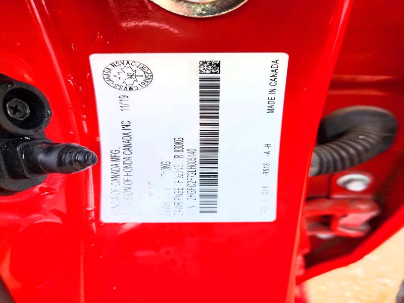 Aukcja sprzedaży 2020 Honda Civic, vin: 2HGFC2F72LH005140, numer aukcji: 56082686