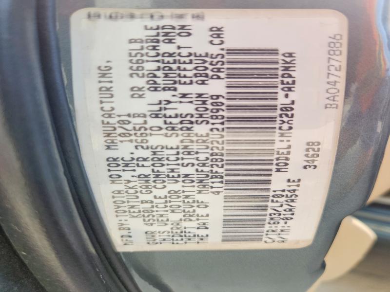 59267736 :رقم المزاد ، 4T1BF28B22U218909 vin ، 2002 Toyota Avalon مزاد بيع