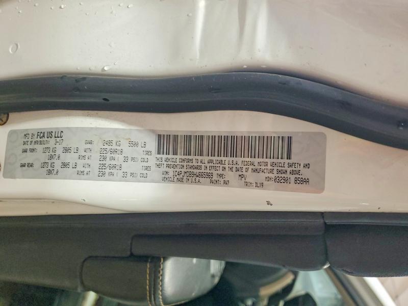 Продаж на аукціоні авто 2017 Jeep Cherokee, vin: 1C4PJMDB9HW665969, номер лоту: 56611126