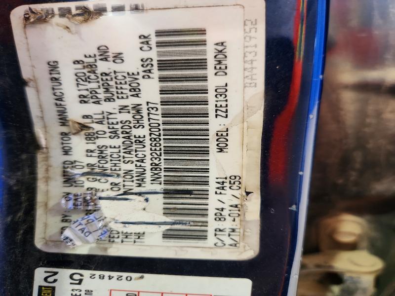 Aukcja sprzedaży 2008 Toyota Corolla, vin: 1NXBR32E68Z007737, numer aukcji: 58775606