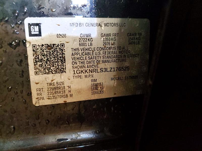 Aukcja sprzedaży 2020 Gmc Acadia, vin: 1GKKNRLS3LZ176525, numer aukcji: 57051586