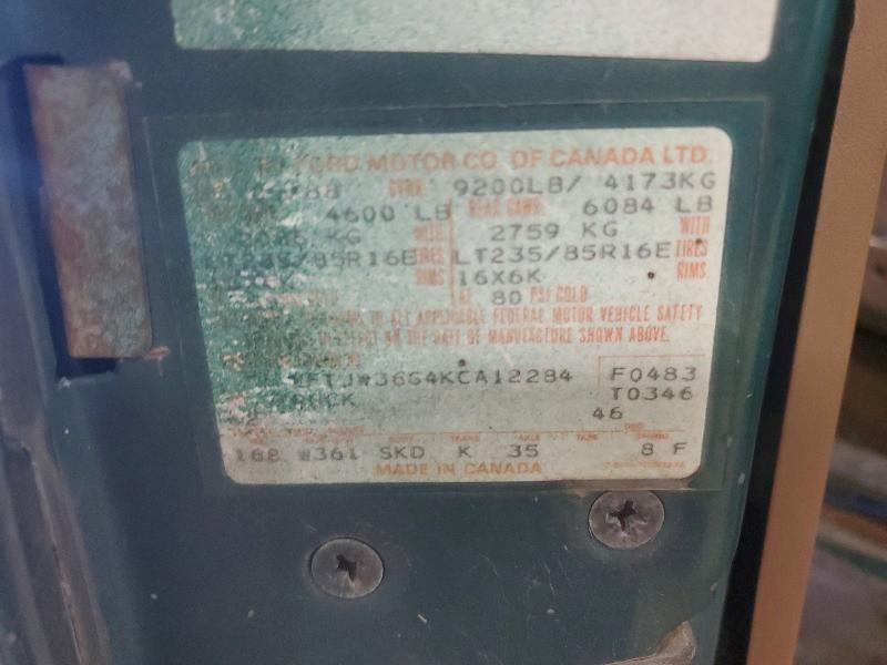 56786836 :رقم المزاد ، 2FTJW36G4KCA12284 vin ، 1989 Ford F350 مزاد بيع