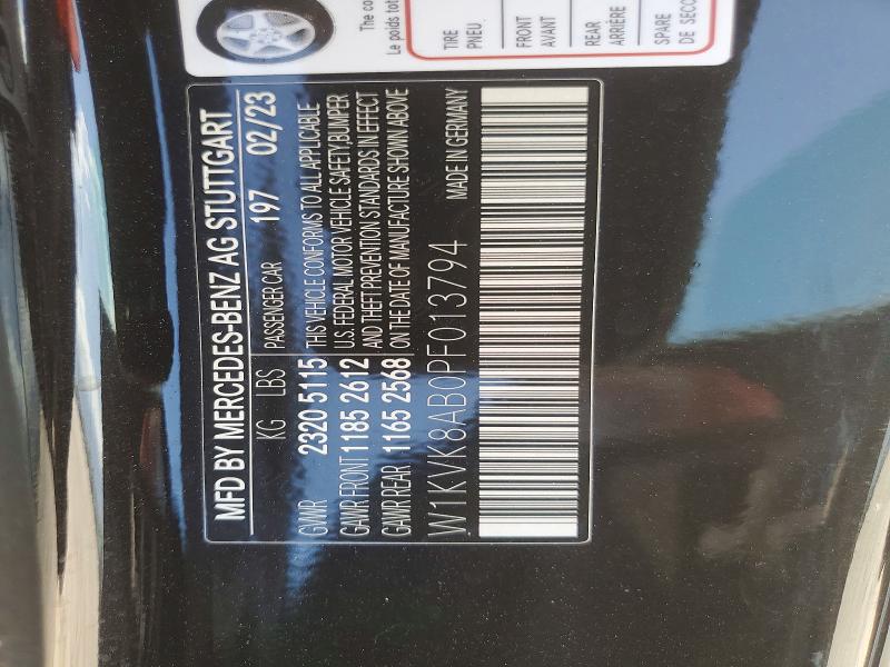 Aukcja sprzedaży 2023 Mercedes-benz Sl, vin: W1KVK8AB0PF013794, numer aukcji: 59106936