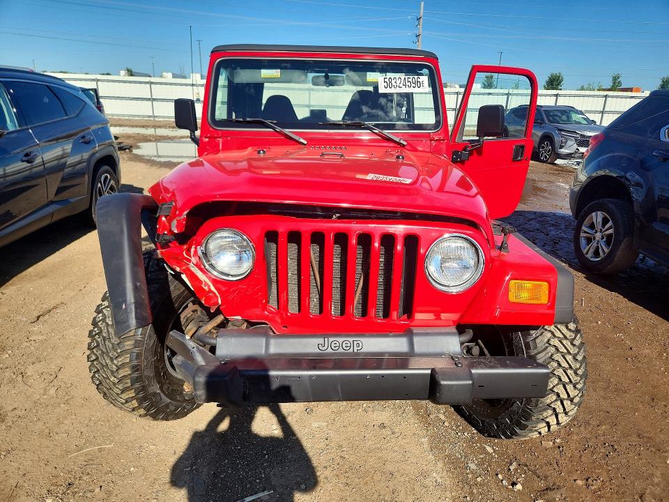 2000 Jeep Wrangler / Tj მანქანა იყიდება აუქციონზე, vin: 1J4FA29P0YP767296, აუქციონის ნომერი: 58324596