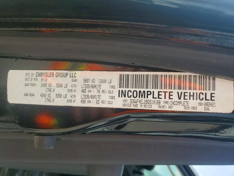 Продаж на аукціоні авто 2011 Dodge Ram 3500, vin: 3D6WF4EL2BG518168, номер лоту: 58205976