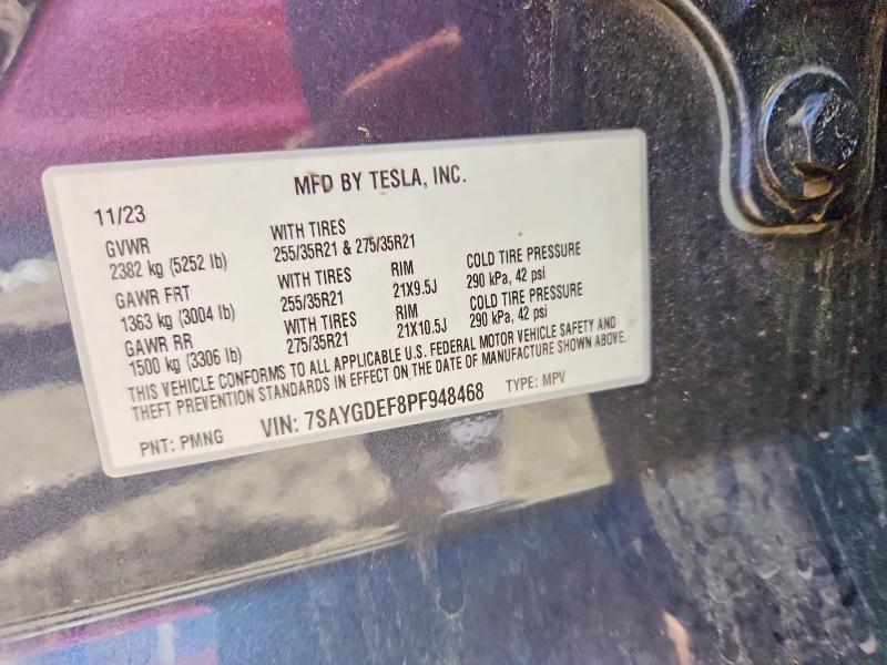 Продаж на аукціоні авто 2023 Tesla Model Y, vin: 7SAYGDEF8PF948468, номер лоту: 56877736