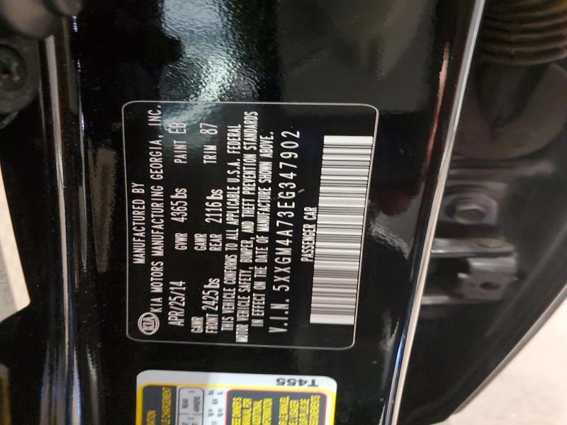 Aukcja sprzedaży 2014 Kia Optima, vin: 5XXGM4A73EG347902, numer aukcji: 55511336