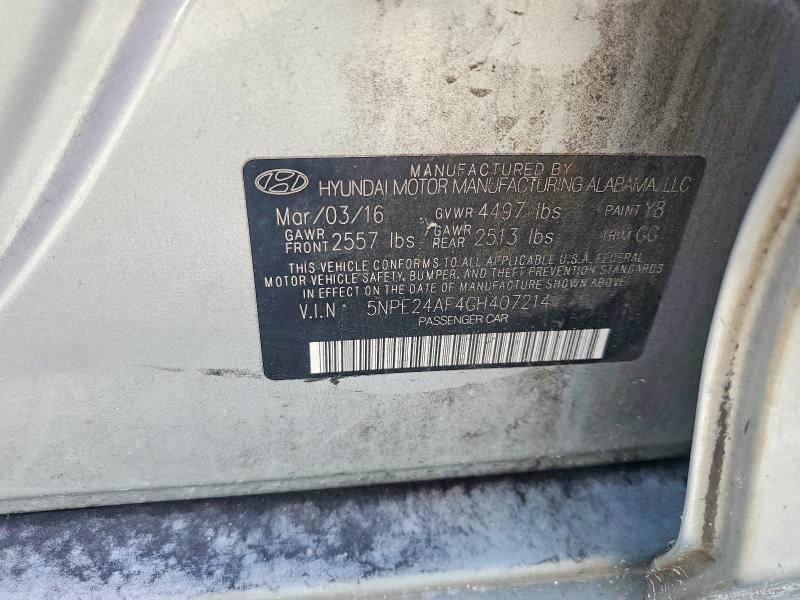 Продажа на аукционе авто 2024 Hyundai Sonata, vin: 5NPE24AF4GH407214, номер лота: 56992106