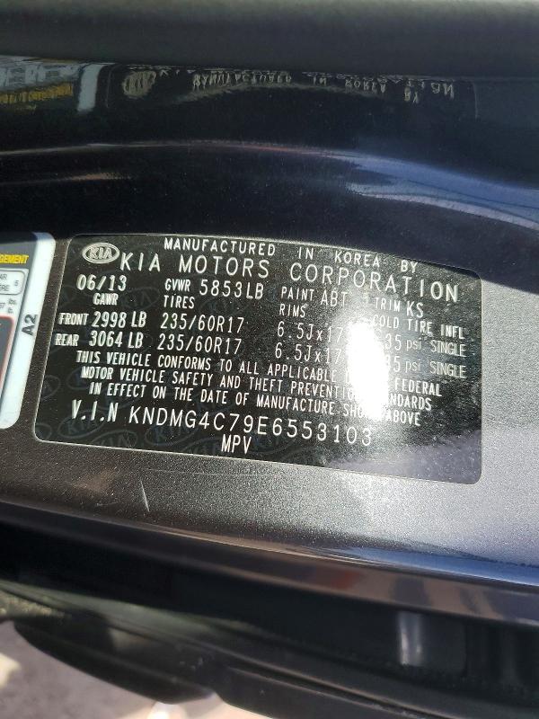 54705536 :رقم المزاد ، KNDMG4C79E6553103 vin ، 2014 Kia Sedona مزاد بيع