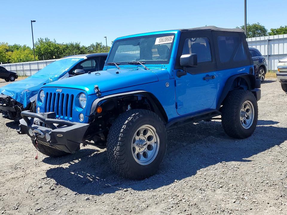 Auction sale of the 2015 Jeep Wrangler, vin: 1C4AJWAG8FL574286, lot number: 55638606
