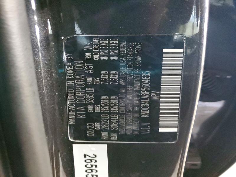 2023 Kia Ev6 მანქანა იყიდება აუქციონზე, vin: KNDC34LA8P5604635, აუქციონის ნომერი: 59139216