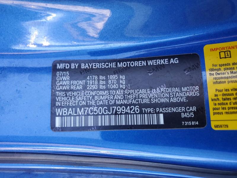 Продаж на аукціоні авто 2016 Bmw Z4, vin: WBALM7C50GJ799426, номер лоту: 57066866