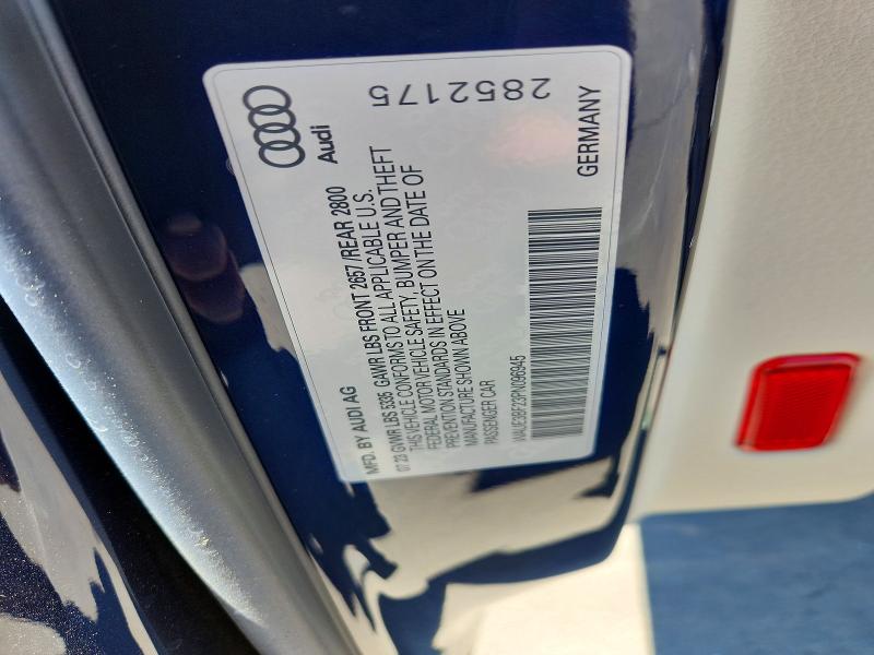 Продажа на аукционе авто 2023 Audi A6, vin: WAUE3BF23PN096945, номер лота: 58904776