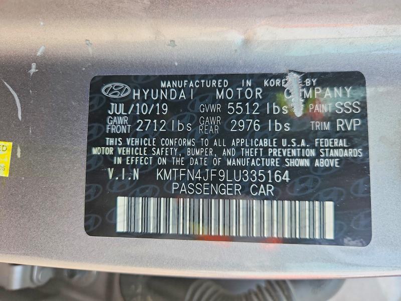 58383936 :رقم المزاد ، KMTFN4JF9LU335164 vin ، 2020 Genesis G80 مزاد بيع