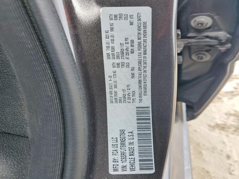 56627396 :رقم المزاد ، 1C6SRFJT6MN507849 vin ، 2021 Ram 1500 مزاد بيع
