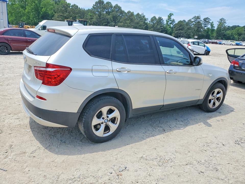 2011 Bmw X3 მანქანა იყიდება აუქციონზე, vin: 5UXWX5C54BL712456, აუქციონის ნომერი: 55387956