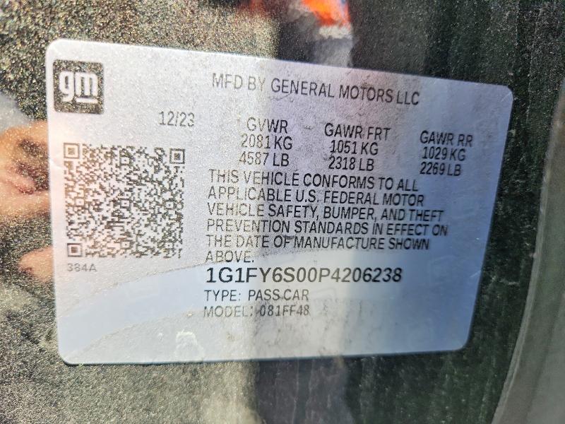 Aukcja sprzedaży 2023 Chevrolet Bolt Euv, vin: 1G1FY6S00P4206238, numer aukcji: 56710636