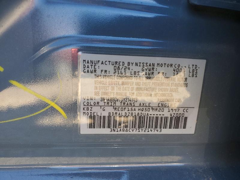 Aukcja sprzedaży 2025 Nissan Sentra, vin: 3N1AB8CV7SY214743, numer aukcji: 55928616