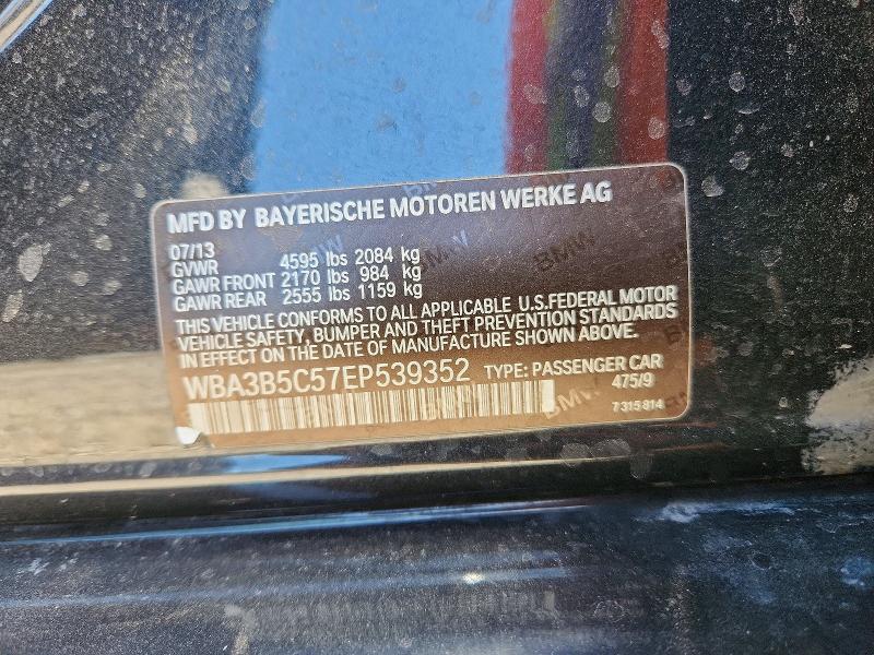 55380086 :رقم المزاد ، WBA3B5C57EP539352 vin ، 2014 Bmw 328 مزاد بيع