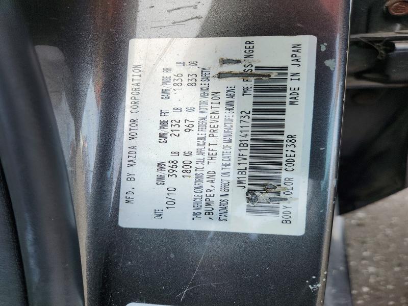 Aukcja sprzedaży 2011 Mazda 3, vin: JM1BL1VF1B1411732, numer aukcji: 57555566