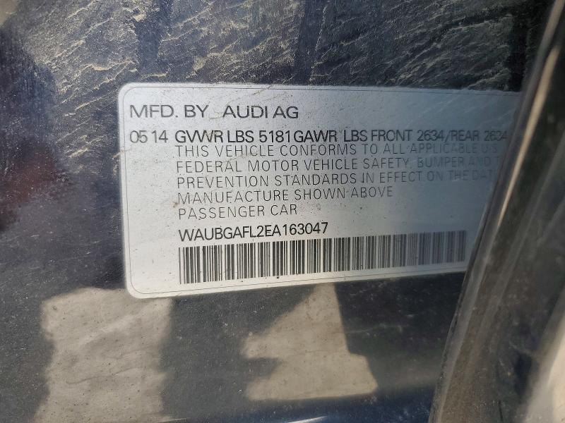 Продаж на аукціоні авто 2014 Audi S4, vin: WAUBGAFL2EA163047, номер лоту: 55427226