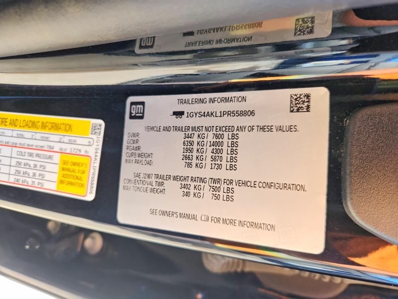 Aukcja sprzedaży 2023 Cadillac Escalade, vin: 1GYS4AKL1PR558806, numer aukcji: 58047856