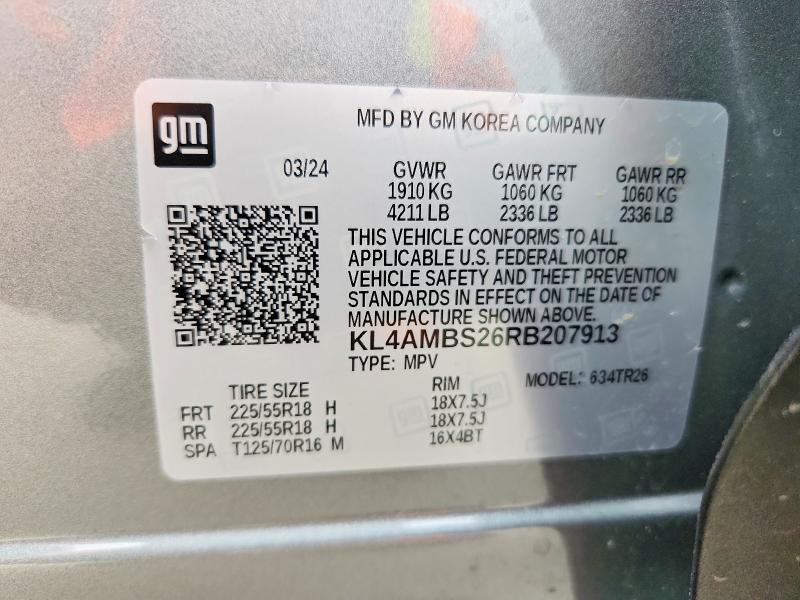 Aukcja sprzedaży 2024 Buick Encore Gx, vin: KL4AMBS26RB207913, numer aukcji: 56637126