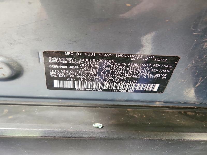 56356596 :رقم المزاد ، JF2SHADCXDH442109 vin ، 2013 Subaru Forester مزاد بيع