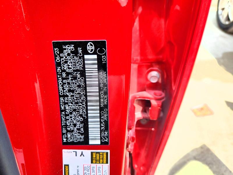 2023 Toyota Prius მანქანა იყიდება აუქციონზე, vin: JTDACAAU3P3010890, აუქციონის ნომერი: 57322686