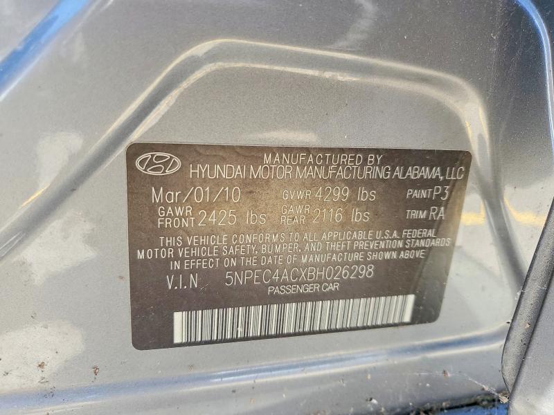 Продаж на аукціоні авто 2011 Hyundai Sonata, vin: 5NPEC4ACXBH026298, номер лоту: 57826036