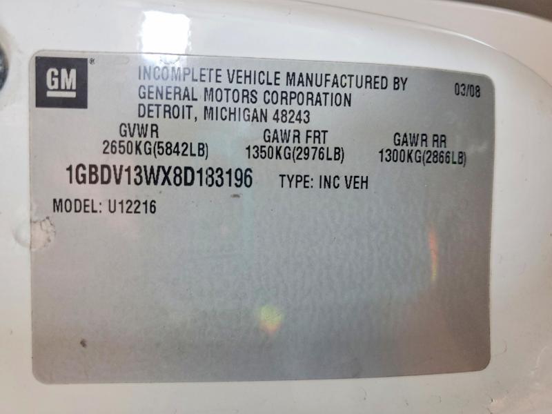 Продаж на аукціоні авто 2008 Chevrolet Uplander, vin: 1GBDV13WX8D183196, номер лоту: 58516446